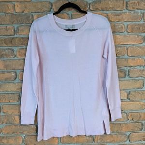 Banana Republic NWT Extra Fine Merino Wool Semi-Sheer Sweater Pink - Size S